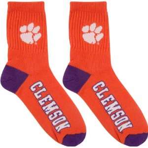  Clemson Tigers Team Color Quarter Socks