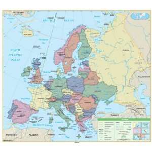  Universal Map 762544481 Europe Essential Classroom Wall Map 