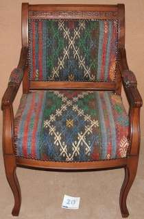 Handmade Turkish Cicim Handmade Kilim Upholstered ARMCHAIR CLEARANCE 