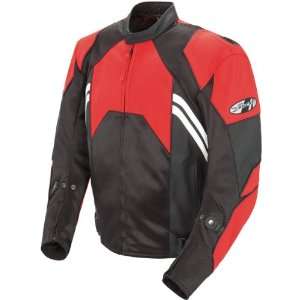  Joe Rocket Radar Leather Race Jacket   40/Red/Black 