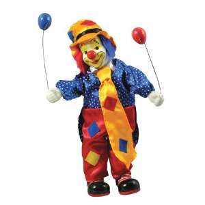  Clown Figurine Music Box With 2 Balloons