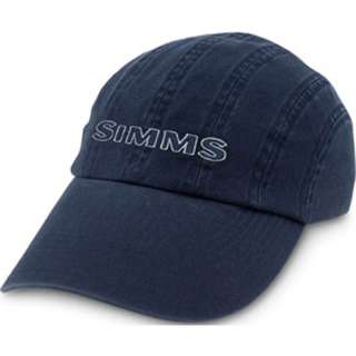Simms 8 Panel Washed Twill Long Bill Cap Navy  