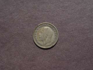 1929 GREAT BRITAIN One Shilling Silver Coin  