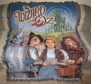  Oz Movie Gift Throw Blanket Dorothy Scarecrow Emerald City NIP  
