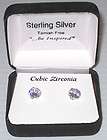 ICING CLAIRES earrings cubic zirconia new pierced round  