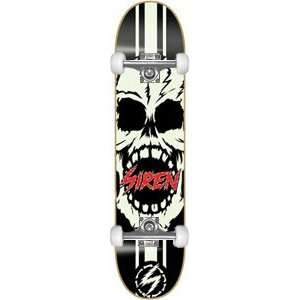  Siren Glow Skull Complete Skateboard   7.75 Black/Glow w 
