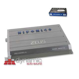 HIFONICS ZRX600.4 ZEUS SERIES 4 CHANNEL CLASS A/B CAR AMPLIFIER AMP 