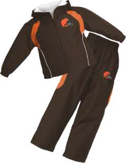 Cleveland Browns Infant Full Zip Hooded Jacket and Pant Set  
