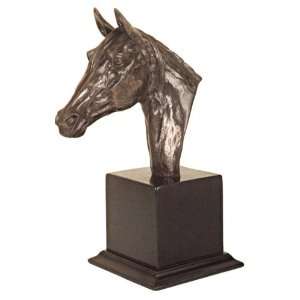  Horse Head in Bronze on Pedestal: Home Improvement