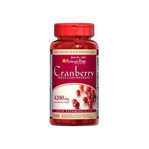 Puritans Pride Cranberry Fruit Concentrate with C & E 100 