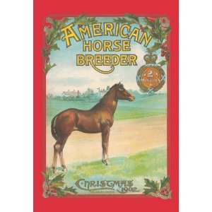 American Horse Breeder Christmas 1902 12x18 Giclee on canvas