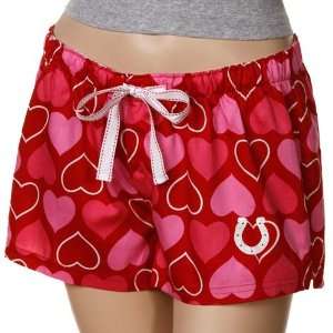Reebok Indianapolis Colts Ladies Red Candy Hearts Boxer Shorts  