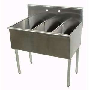   Tabco 4 3 72 Three Compartment Stainless Steel Commercial Sink   72
