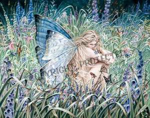 Sheila Wolk Print Fairy Faery Field of Dreams Butterfly  