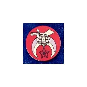    Shrine   Red Background Acrylic Auto Emblem