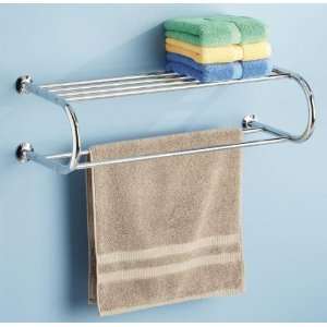  Towel Rack With Shelf, 7.5Hx26Wx11D, CHROME