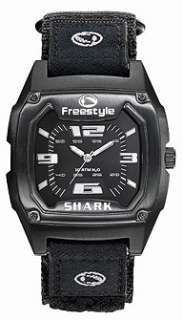 NEW Freestyle MIDNIGHT BLACK MTL SHARK CLASSIC Nylon Water Proof Watch 