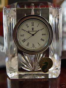 Waterford Colonnade Small Crystal Clock (1) NIB  