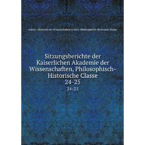   der Wissenschaften in Wien. Philosophisch Historische Klasse: Books