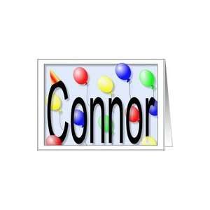    Connors Birthday Invitation, Party Balloons Card: Toys & Games