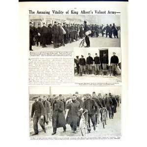  1915 WORLD WAR BRITISH GUNS BELGIAN SOLDIERS ALBERT