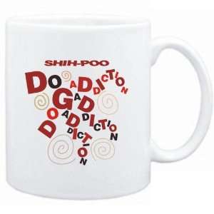    Mug White  Shih poo DOG ADDICTION  Dogs