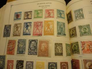 66 JUGOSLAVIA STAMPS FROM SCOTT INT ALBUM PAGE 1919 1925  