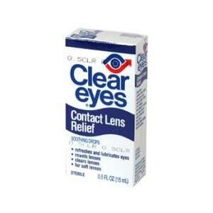  Clear Eyes Contact Lens Relief Soothing Drops  0.5 Oz 