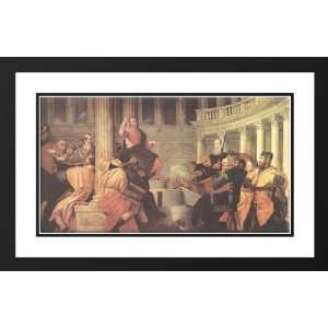  Veronese, Paolo 40x26 Framed and Double Matted Jesus among 