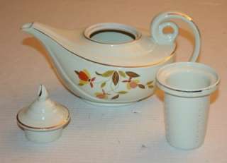   Kitchenware AUTUMN LEAF pattern Aladdin Teapot w/ Infuser 3 pc Set