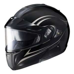  NEW HJC SNOW IS MAX HELMET WITH DUAL LENS, BLACK, MED/MD 
