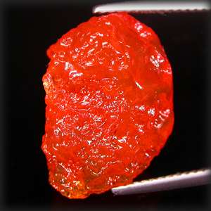 65 ct. 100% NATURAL BRIGHT ORANGE RED FIRE OPAL ROUGH  