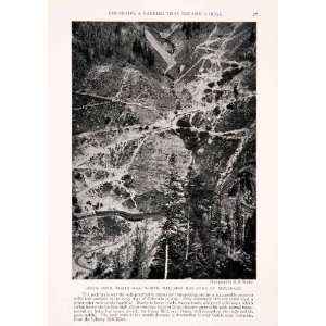 1932 Halftone Print Muleback Colorado Landscape Mining Gold Natural 