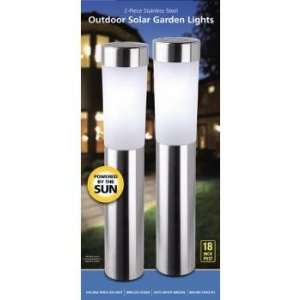  2 Pack Stainless Steel Solar Light Case Pack 4   414600 