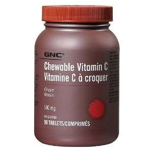  GNC Chewable Vitamin C   Grape 500 mg Health & Personal 