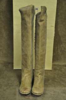 Segno Tobacco Knee High Studded Boots Sz 7  