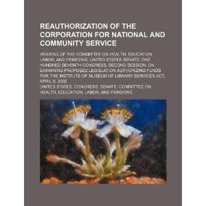 Reauthorization of the Corporation for National and Community Service 