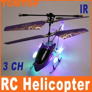   3CH Channel R/C Heli Remote Control Airplane Copters Purple  