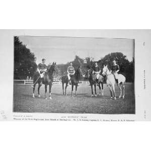  1906 Horses Polo Hussars Team Hurlingham Dunbar Sport 
