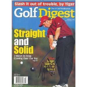 Sergio Garcia Autographed / Signed Golf Digest Magazine February 2002