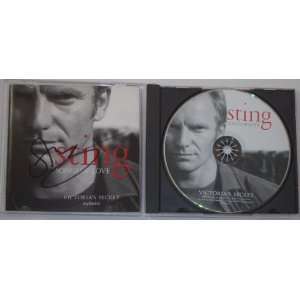  Sting Songs of Love Hand Signed Autographed Cd   Frame 