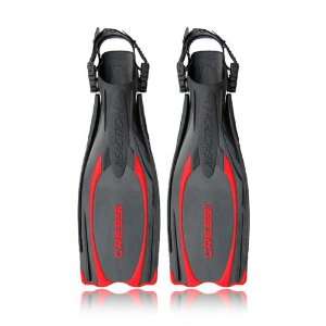  Cressi Reaction Fins, Red, Small   Medium Sports 