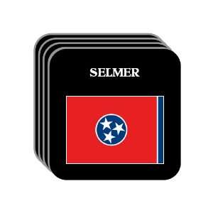 US State Flag   SELMER, Tennessee (TN) Set of 4 Mini Mousepad Coasters