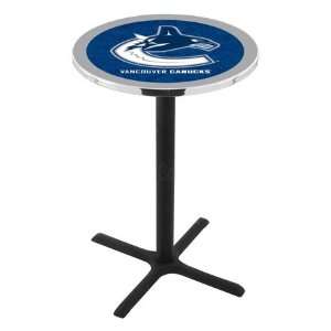    Vancouver Canucks Bar Height Pub Table   Cross Legs: Home & Kitchen