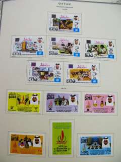 Qatar Gem Stamp Collection Scott Album  