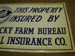   Farm Bureau Sign Antique Old Signs Insurance Scioto Kenton 6435  