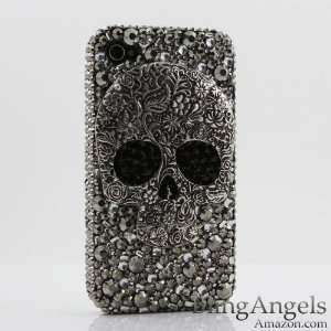  Crystal Bling Case Cover for iphone 4 4S AT&T Verizo & Sprint Skull 
