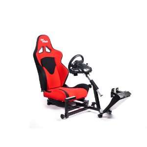   Seat Driving Simulator Gaming Chair with Gear Shifter Mount: Office