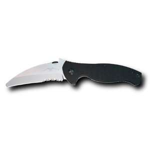 Emerson Search Rescue Knife 3 3/4 Combo Satin Finish Blade With Point