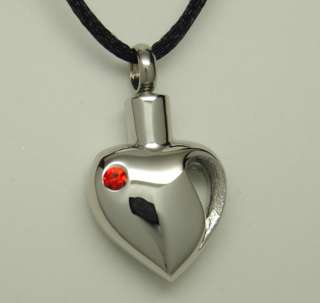   OF MY HEART CREMATION URN NECKLACE STAINLESS HEART URN PET URN  